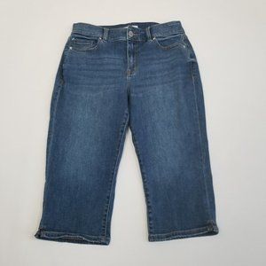 LANE Bryant Curvy Fit High Rise Pedal Jeans Capris